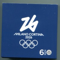 Italia 2025: 6 euro "Milano-Cortina-2026-" -Proof-
