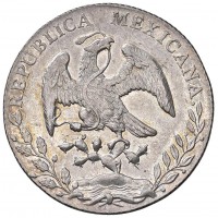 Messico, Repubblica Federale (1823-1905): 8 reales 1888-M°-MH, Mexico City (KM#377.10), grammi 27.08, delicata patina