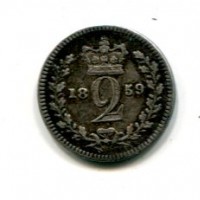 Gran Bretagna, Vittoria (1837-1901): 2 pence 1859 (Spink#3919)