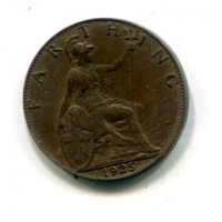 Gran Bretagna, Giorgio V (1910-1936): farthing 1925 (Spink#4061)
