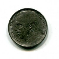 Vittorio Emanuele III (1900-1943): 50 cent. 1920-rigato "Leoni" (Gigante#165)