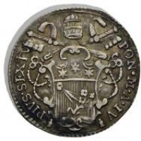 Roma, Pio VI (1775-1799): grosso 1778-IV (Muntoni#53; CNI#45), grammi 1.22