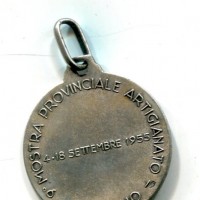 Saronno 1955: medaglia "Mostra Provinciale Artigianato", diametro 30mm, gr.6,09