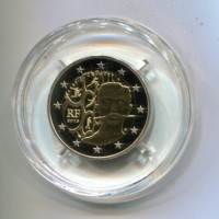 Francia 2013: 2 euro commemorativo "Pierre De Coubertin", in confezione ufficiale