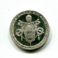 Paolo VI (1963-1978): medaglia anno XIII, diametro 30mm, gr.11,86