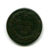 Germania, Nassau, Federico Augusto (1803-1816): 1 kreuzer 1808 (KM#11)