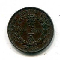 British North Borneo: 1 cent. 1887 (KM#2)
