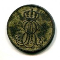 Germania, Hannover, Ernesto Augusto (1837-1851): 1 pfennig 1846 (KM#201.1)