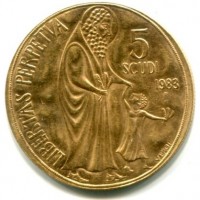 San Marino: 5 scudi 1983 (KM#158), grammi 10
