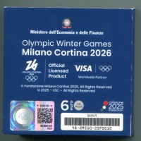 Italia 2025: 6 euro "Milano-Cortina-2026-" -Proof-
