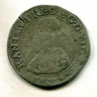 Modena, Francesco I d'Este (1629-1658): 2 lire 1657 (MIR#771/1), gr. 8,45