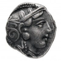 Grecia, Attica, Atene (393-294 a.C.): tetradracma (SngCop#63), grammi. 16,98