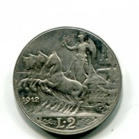 Vittorio Emanuele III (1900-1943): 2 lire 1912 "Quadriga Veloce" (Gigante#99)
