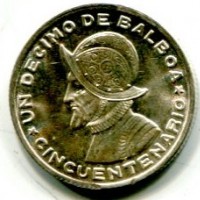 Panama: 1/4 balboa 1953 (KM#11.1)
