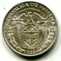 Panama: 1/10 balboa 1953 (KM#18), conservazione eccezionale

