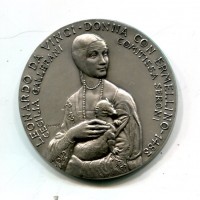 Saronno 1977: medaglia -Circolo Numismatico Saronnese- "L. Da Vinci", gr. 46,49, diametro 50 mm.