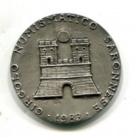 Saronno 1977: medaglia -Circolo Numismatico Saronnese- "L. Da Vinci", gr. 46,49, diametro 50 mm.