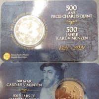 Belgio 2021: 2 euro "500 Jahre Karl V Munzen", versione olandese