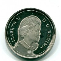 Canada, Elisabetta II (1952-2022): 1 dollaro 2007 "THAYENDANEGA" (KM#653A), macchia