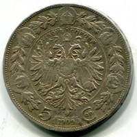 Austria, Francesco Giuseppe (1848-1916): 5 corone 1909 (KM#2813)
