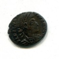 Delmazio (335-337 d.C): follis "GLORIA EXERCITVS" zecca di Roma (RIC#395)
