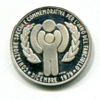 Italia 1979: medaglia per "Anno Internazionale del Fanciullo", 34mm, gr.16,00