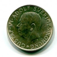 Svezia, Gustaf VI (1950-1973): 10 kronor 1972 " 90° compleanno del re" (KM#847)