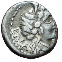 Allia, C.Allius Bala (92 a.C.): denario (Crawford#366/1b), grammi 3.57, mm 17