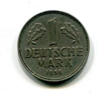 Germania, Rep. Federale (dal 1949): 1 marco 1955-F (KM#110)
