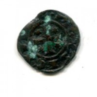 Messina, Manfredi (1258-1266): denaro del 1258 (MIR#324), corrosioni
