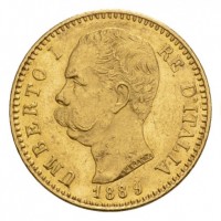 Umberto I (1878-1900): 20 lire 1889 (Gigante#18)