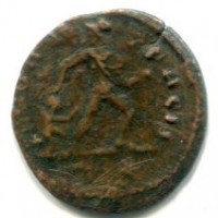 Costantino I (306-337 d.C.): mezzo follis "FVNDAT PACIS" (RIC#12), zecca di Roma
