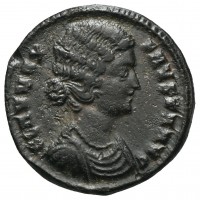 Fausta (307-326 d.C.): follis "SPES REIPVBLICAE" zecca di Heraclea (RIC,VII#80), grammi 3.43