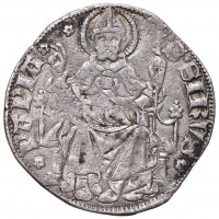 Pavia, Galeazzo II Visconti (1359-1378): pegione o grosso da 1 soldo e mezzo (MIR#845), grammi 2.30