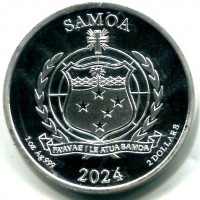Samoa: 2 dollari 2024 "Popeye-Brutus" -Oncia-
