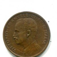Vittorio Emanuele III (1900-1943): 1 cent. 1908 "Italia su Prora" (Gigante#312)
