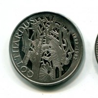 Svizzera, Confederazione: 5 franchi 1982 "Gotthardus"