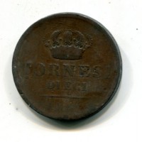 Napoli, Ferdinando II (1830-1859): 10 tornesi 1849 (Gigante#196)