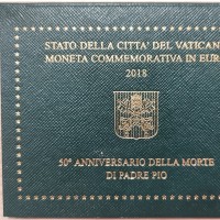 Vaticano 2018: 2 euro commemorativi "Padre Pio