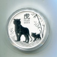 Australia, Elisabetta II (1952-2022): 1 dollaro 2022 "Tigre" -oncia-

