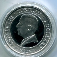 Tokelau: 5 dollari 2024 "Coccodrillo"
