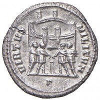Massimiano Ercole (286-310 d.C.): argenteo "VIRTVS MILITVM" (RIC,V,II#40b), grammi 3.15