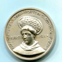 Padova 1981: medaglia per il 750° la morte di S. Antonio", diametro 32mm, gr.15,27