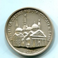 Padova 1981: medaglia per il 750° la morte di S. Antonio", diametro 32mm, gr.15,27