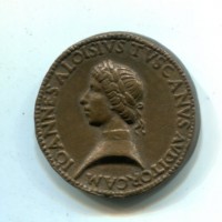 Milano, Giovanni Alvise Toscani (1450-1478): medaglia 1477 (Bargello#336/176), ritocchi nei campi, opus Lisippo il Giovane
