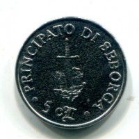 Seborga, Giorgio I (1963-2009): 5 centesimi 1995