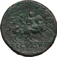 Nerone (54-68 d.C.): sesterzio "DECVRSIO" (RIC,I#104), grammi 25.05, mm 35