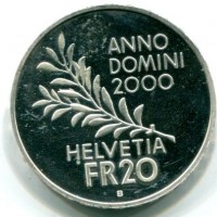 Svizzera, Confederazione: 20 franchi 2000