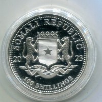 Somalia: 100 scellini 2023 "Elefante" Oncia
