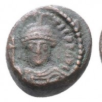 Maurizio Tiberio (582-602 d.C.): decanummo, zecca di Siracusa (Sear#583; MIBE#140; DOC #274), grammi 2.98, mm 13